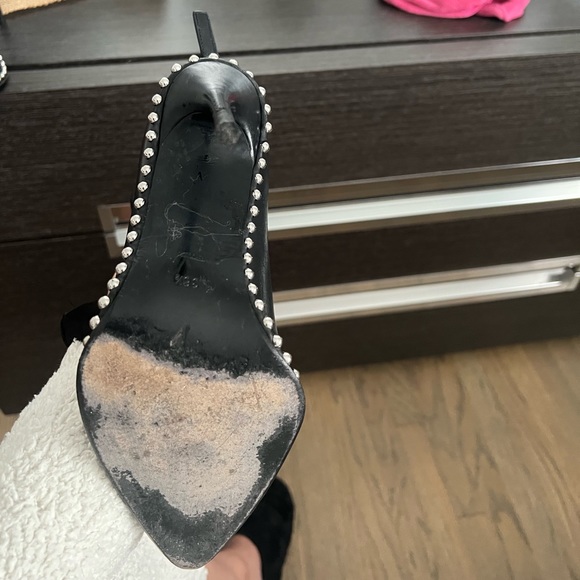 Black Alexander Wang Studded Heeled Booties - Picture 10 of 16